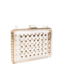 Valentino Garavani Rockstud Perspex Clutch